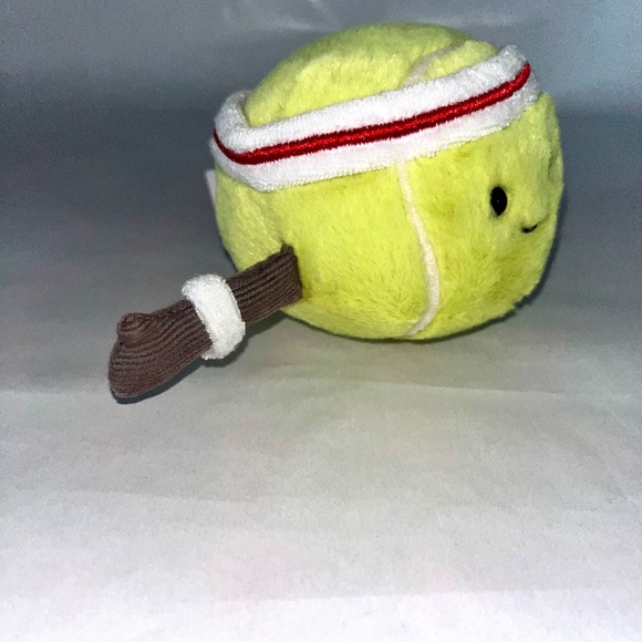 Jellycat Amusable Sports Tennis Ball Plush NWT - Picture 2 of 8
